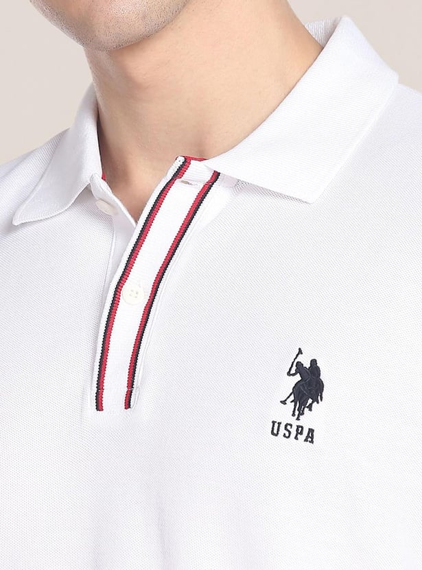 Buy U S Polo Assn Men Solid Regular Fit Polo T Shirt From U S Polo