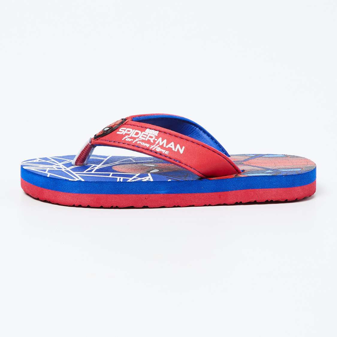 BIOWORLD Spiderman Print V-Strap Flip-Flops