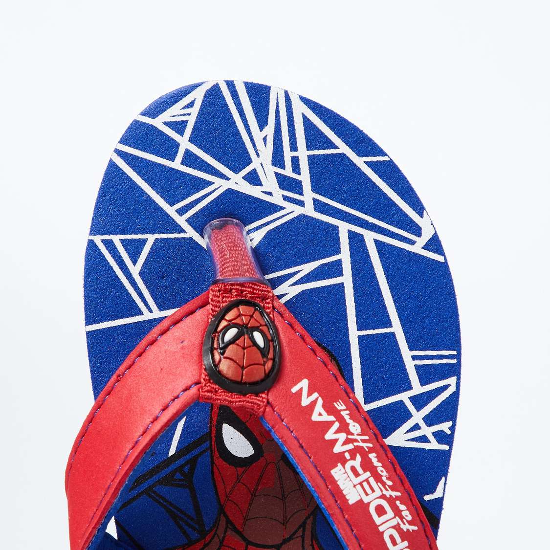 BIOWORLD Spiderman Print V-Strap Flip-Flops