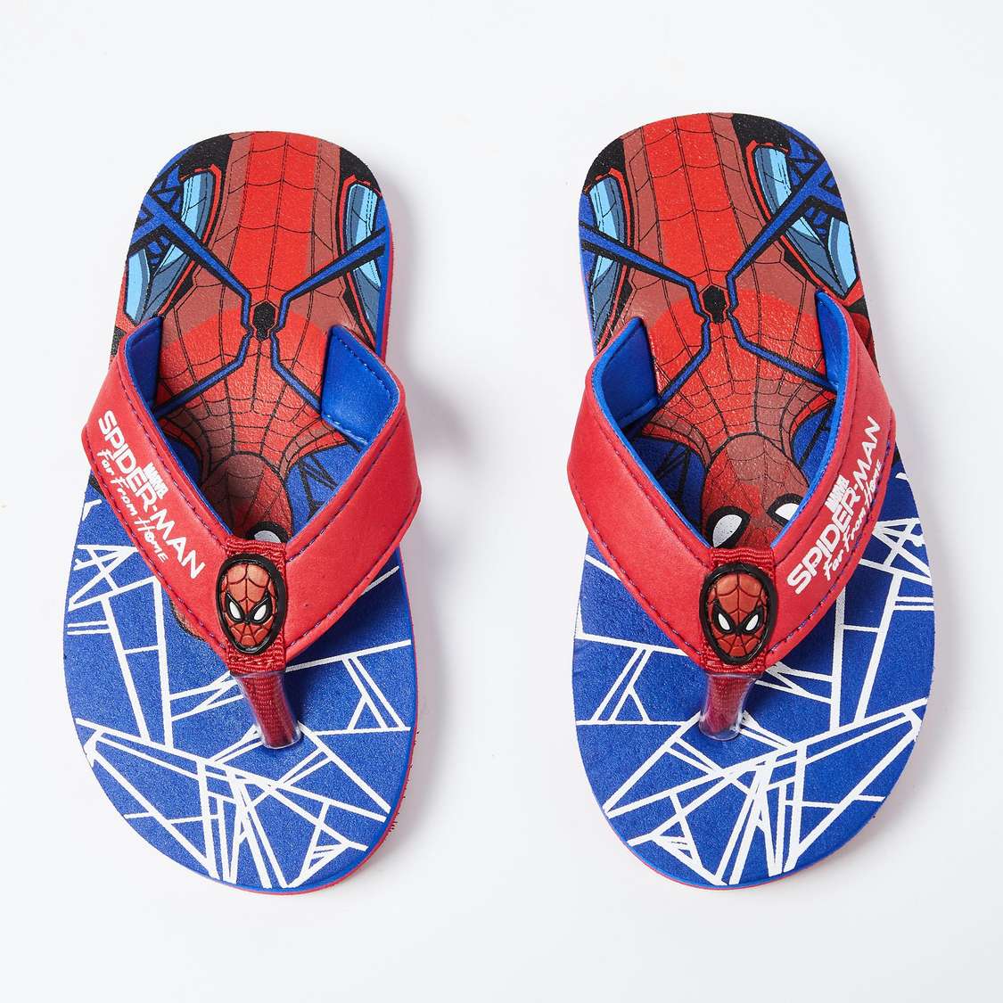 BIOWORLD Spiderman Print V-Strap Flip-Flops