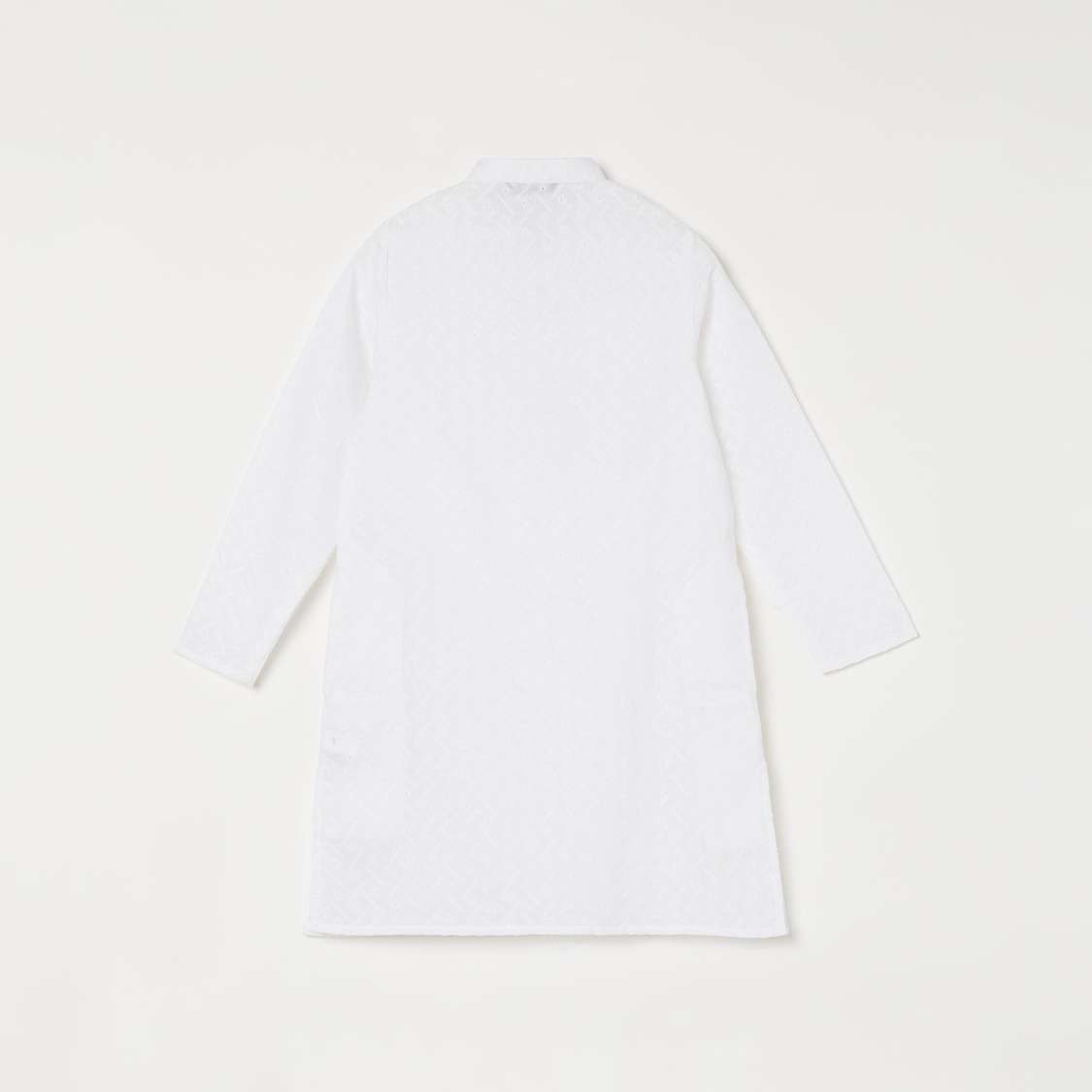 MELANGE Boys Embroided Kurta with Elasticated Waist Pyjamas