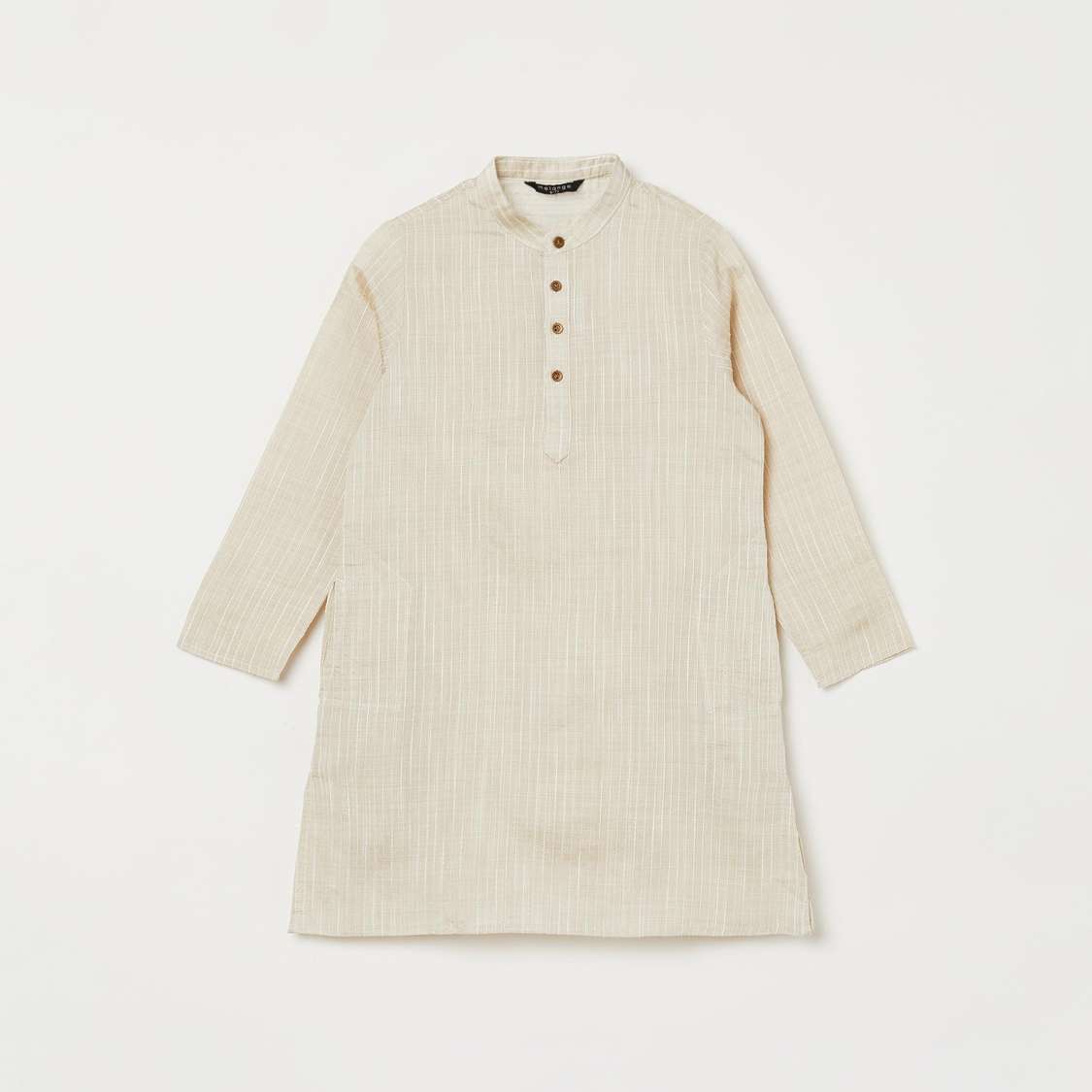 MELANGE Boys Striped Kurta with Elasticated Waist Pyjamas