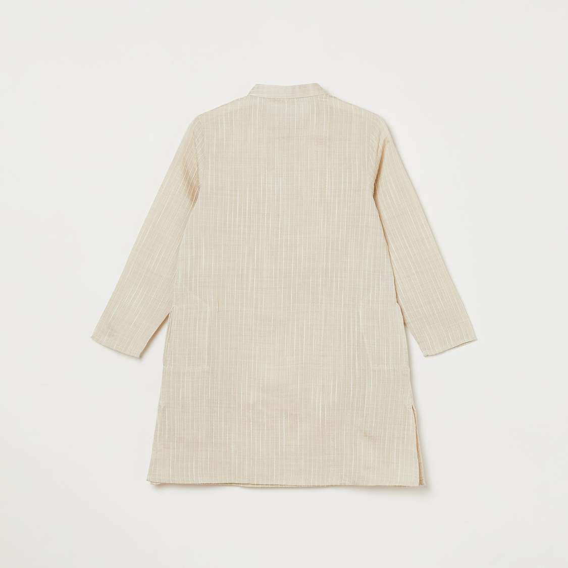 MELANGE Boys Striped Kurta with Elasticated Waist Pyjamas