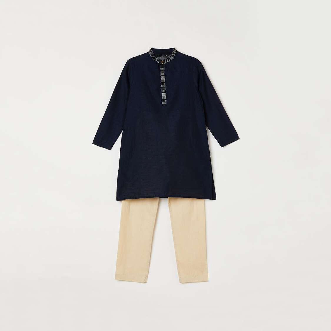 MELANGE Boys Solid Kurta with Solid Pyjama
