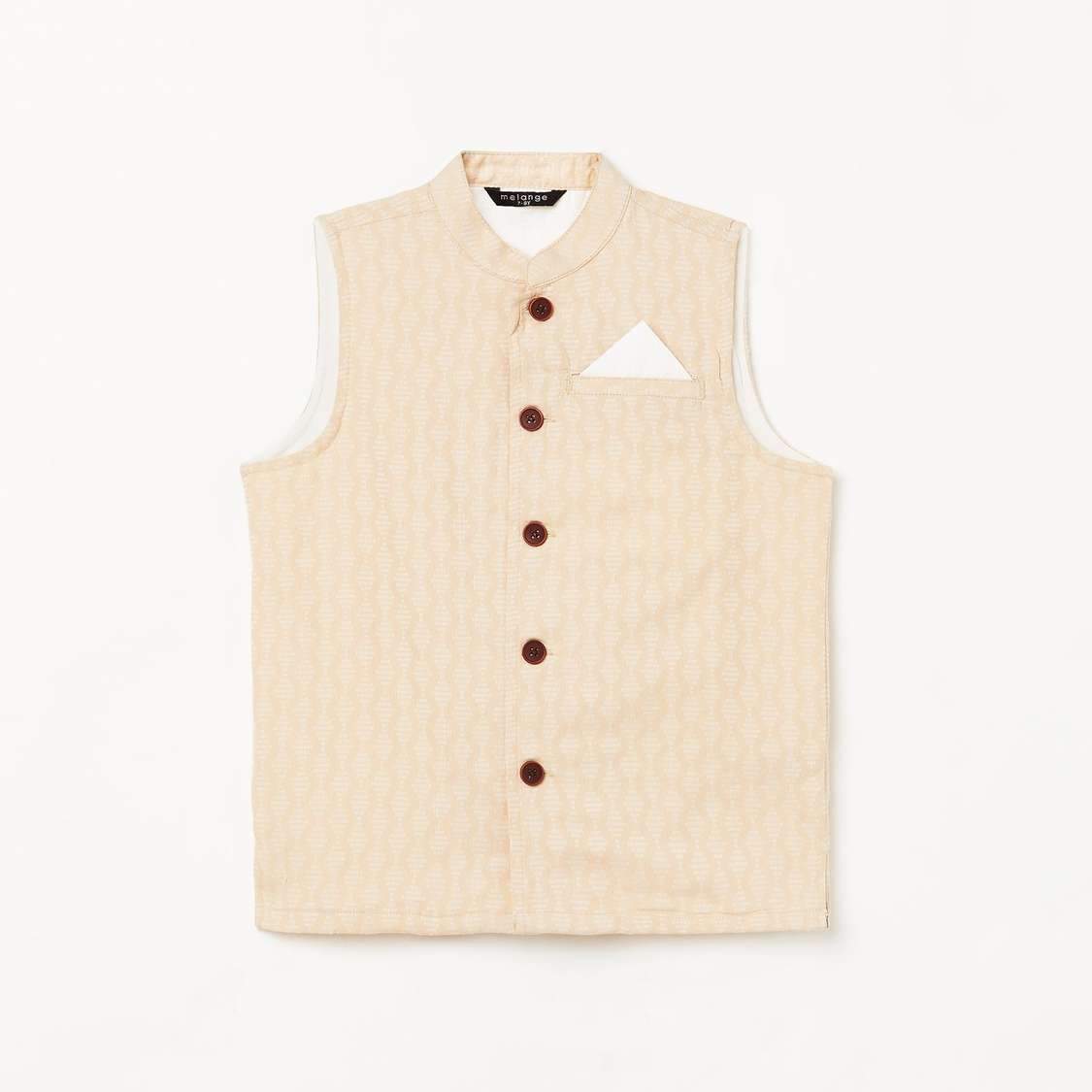 MELANGE Boys Printed Waistcoat