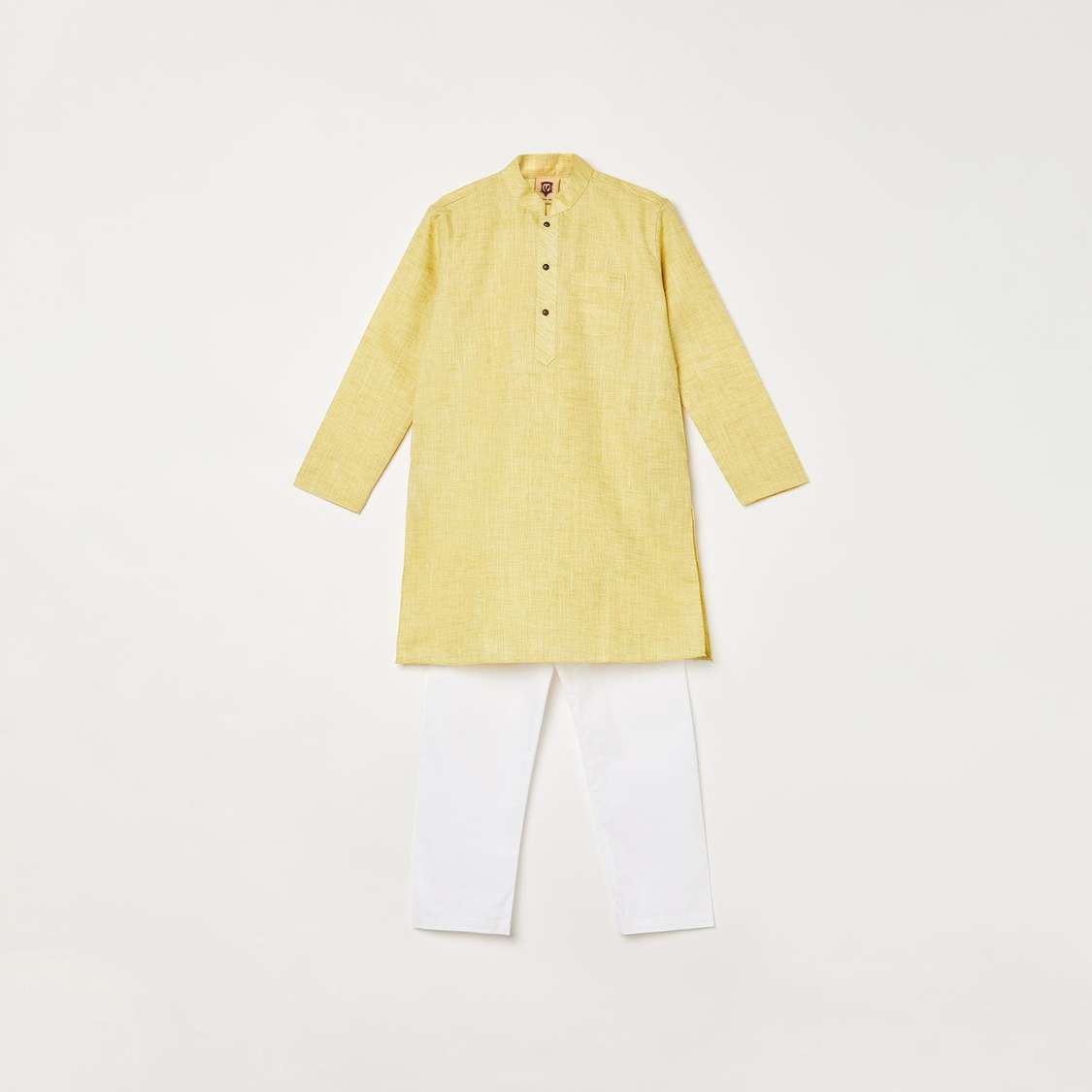 MANYAVAR Boys Solid Kurta with Pyjamas