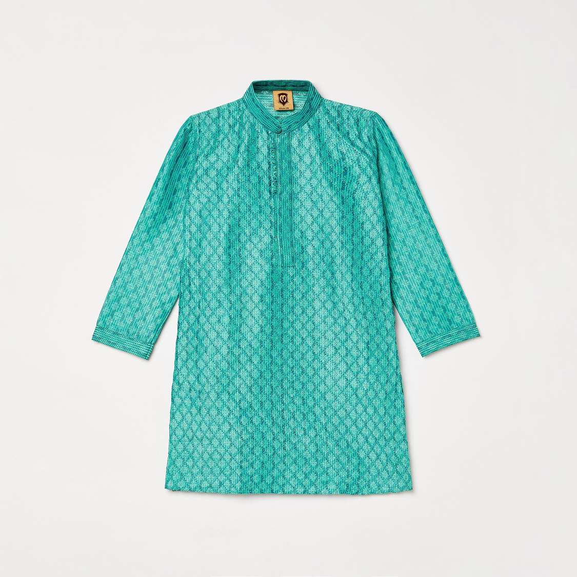 MANYAVAR Boys Embroidered Kurta with Pyjama