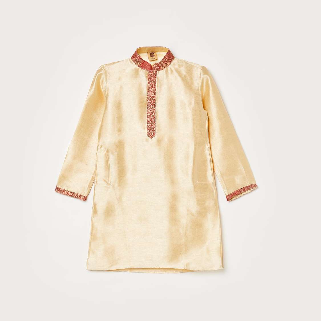 MANYAVAR Solid Kurta with Pyjama and Textured Waistcoat