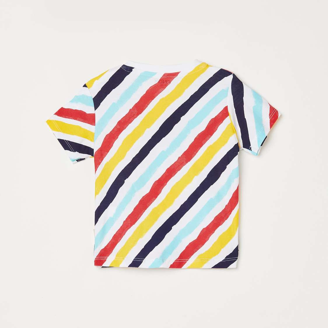 JUNORS Boys Printed Crew Neck T-shirt with Drawstring Waist Jeans