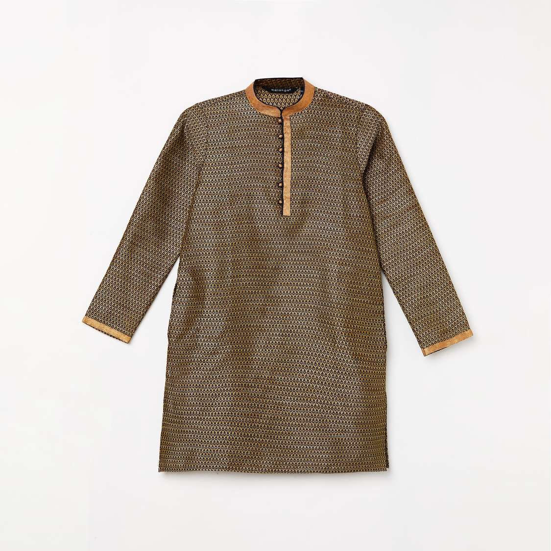 MELANGE Boys Printed Kurta with Elasticated Pyjama