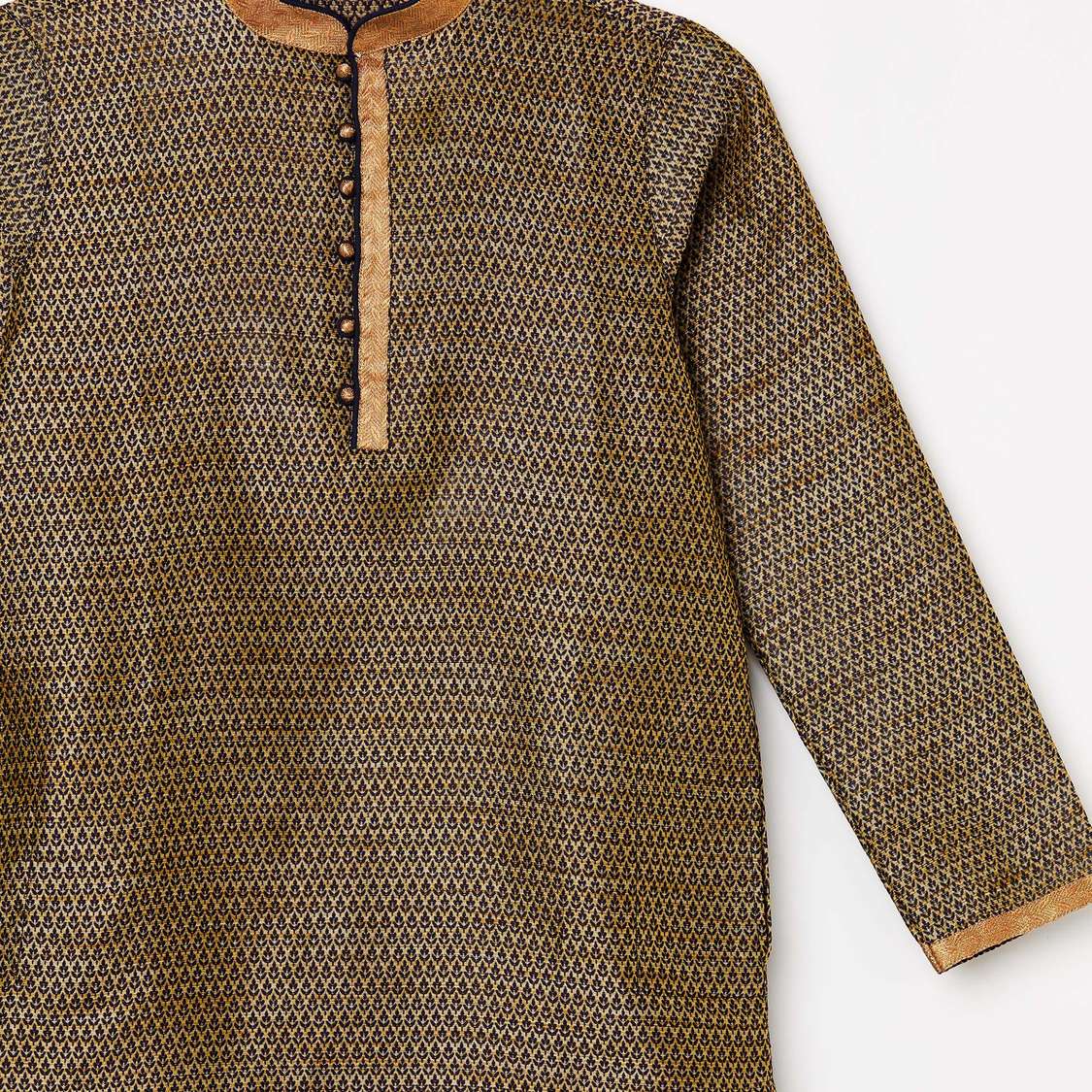 MELANGE Boys Printed Kurta with Elasticated Pyjama