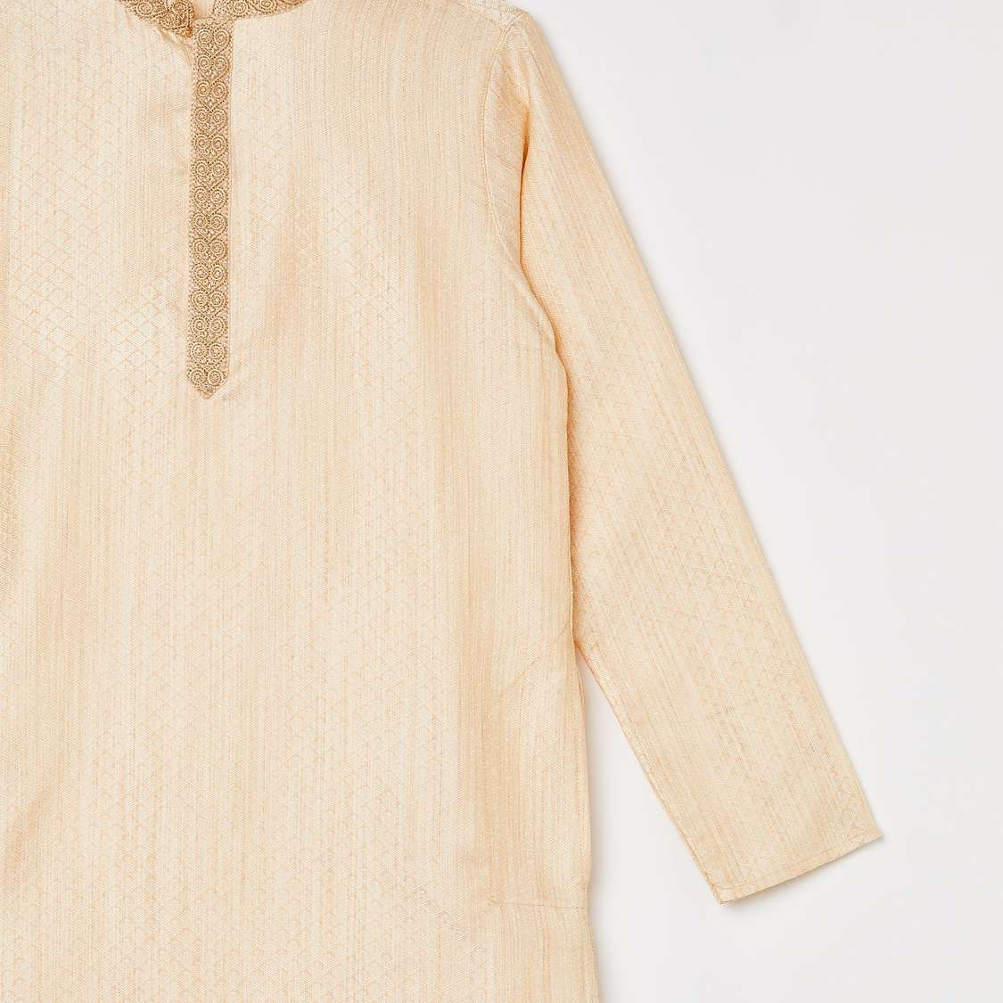 MELANGE Boys Textured Kurta with Pyjamas