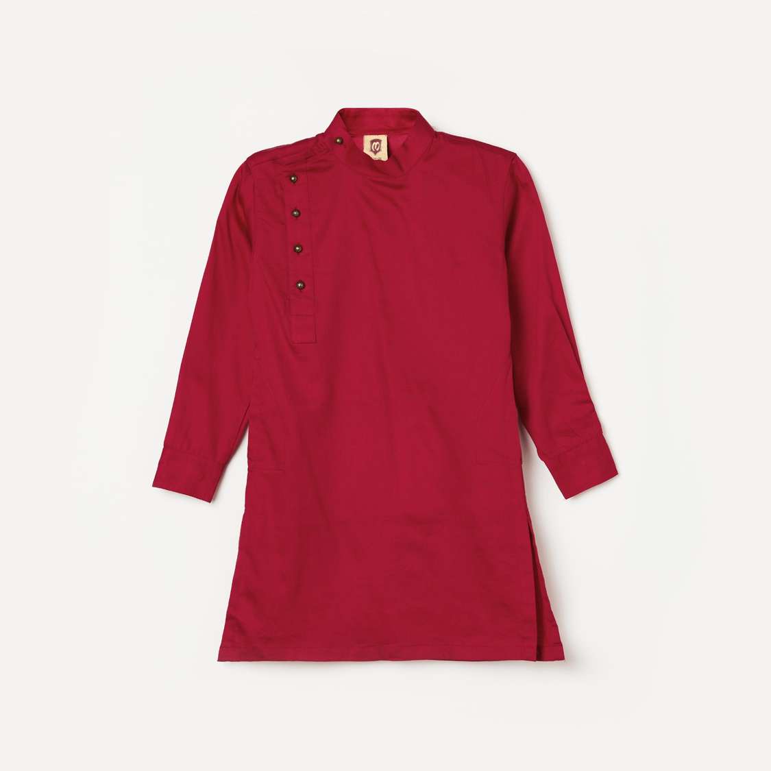 MANYAVAR Boys Solid Kurta with Pyjamas and Nehru Jacket