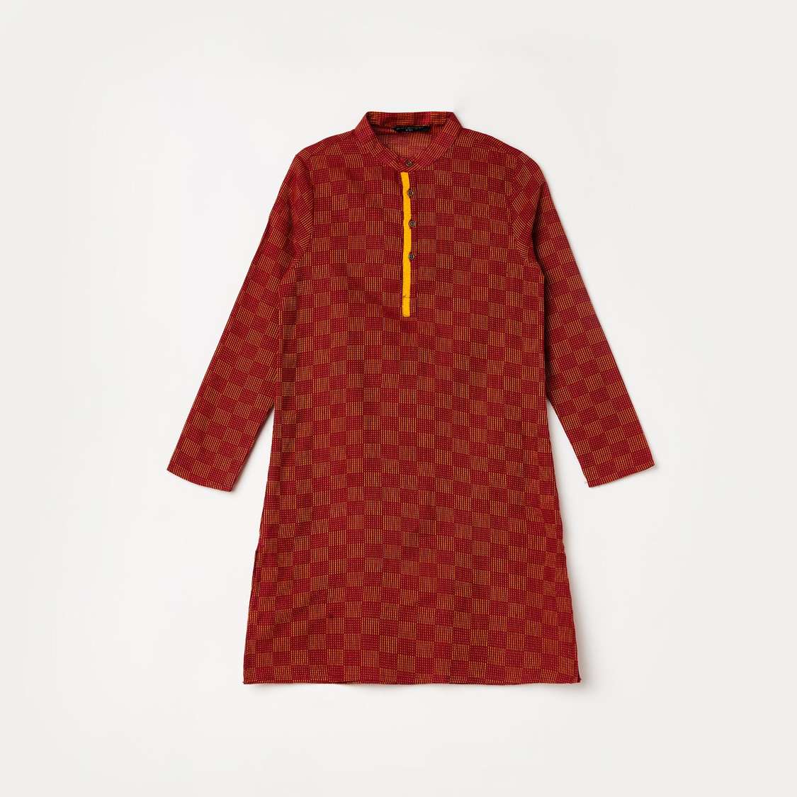 MELANGE Men Printed Kurta with Solid Pyjamas