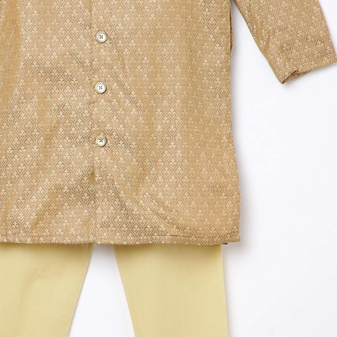 MELANGE Boys Printed Kurta with Elasticated Pyjamas