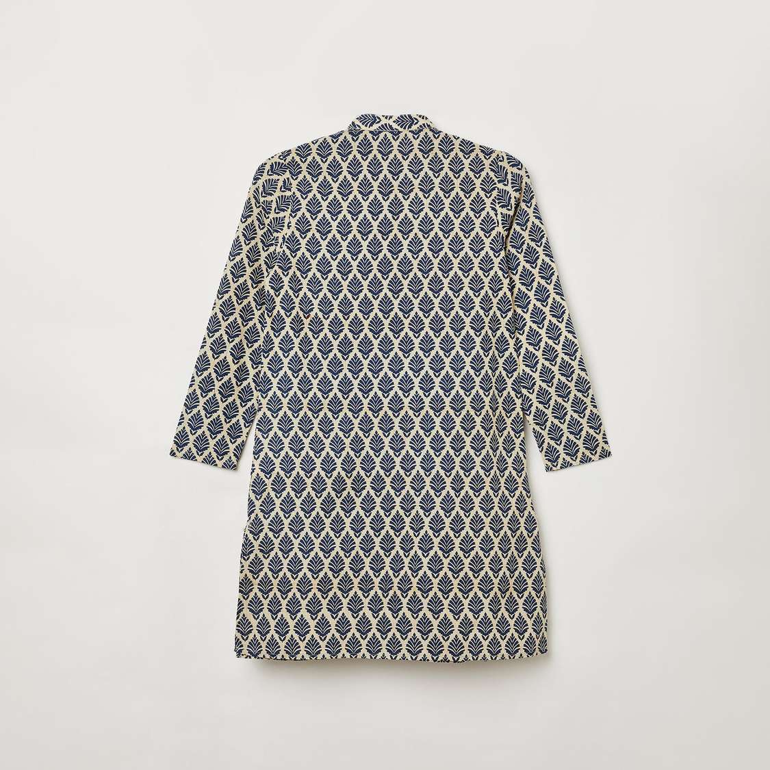 MELANGE Boys Printed Kurta with Elasticated Pyjamas