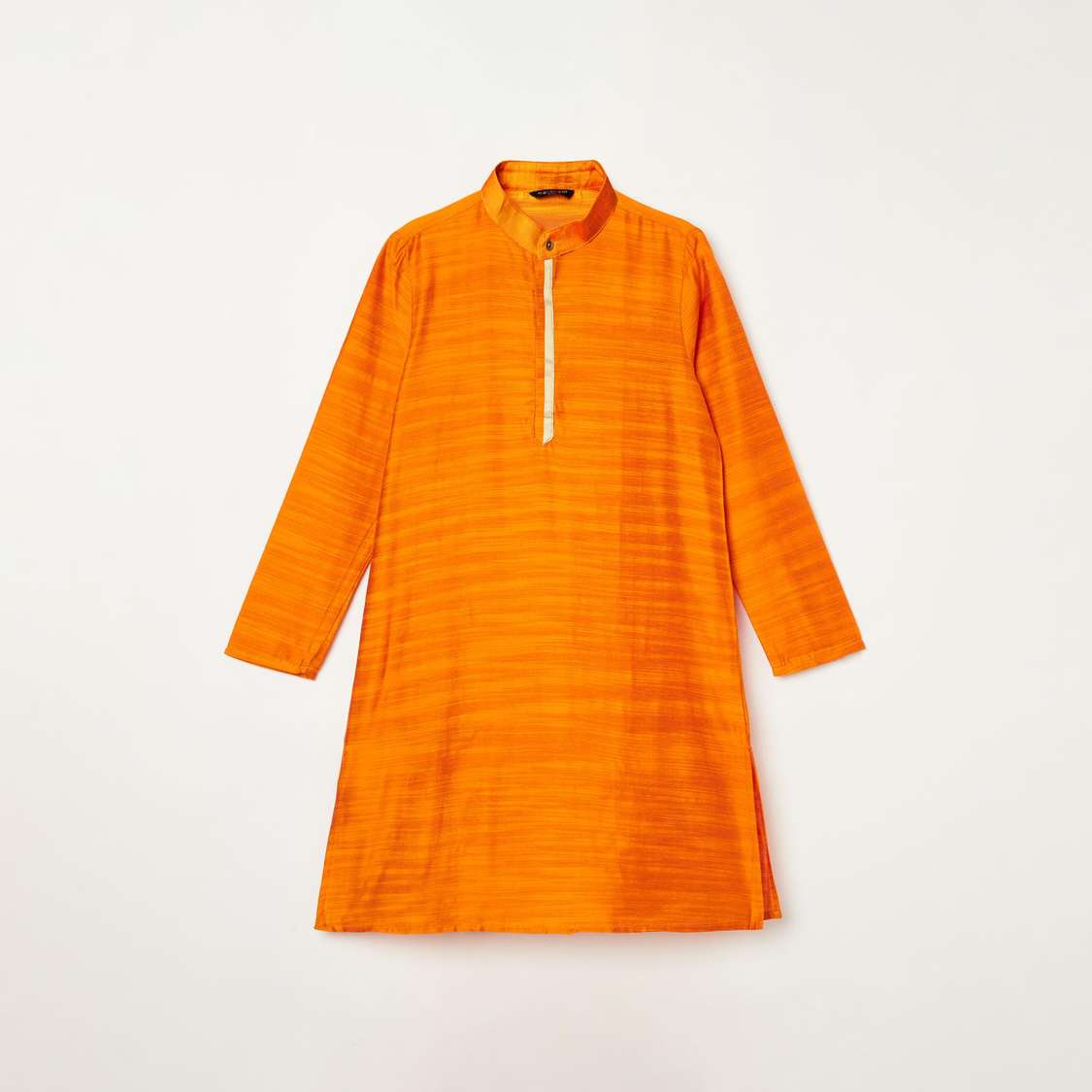 MELANGE Boys Textured Kurta with Elasticated Pyjamas