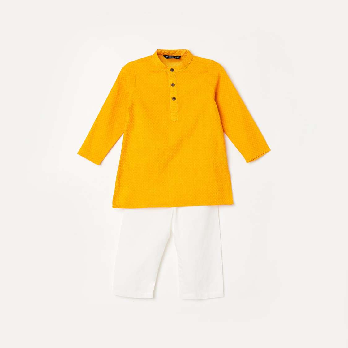 MELANGE Boys Printed Kurta With Solid Pajamas