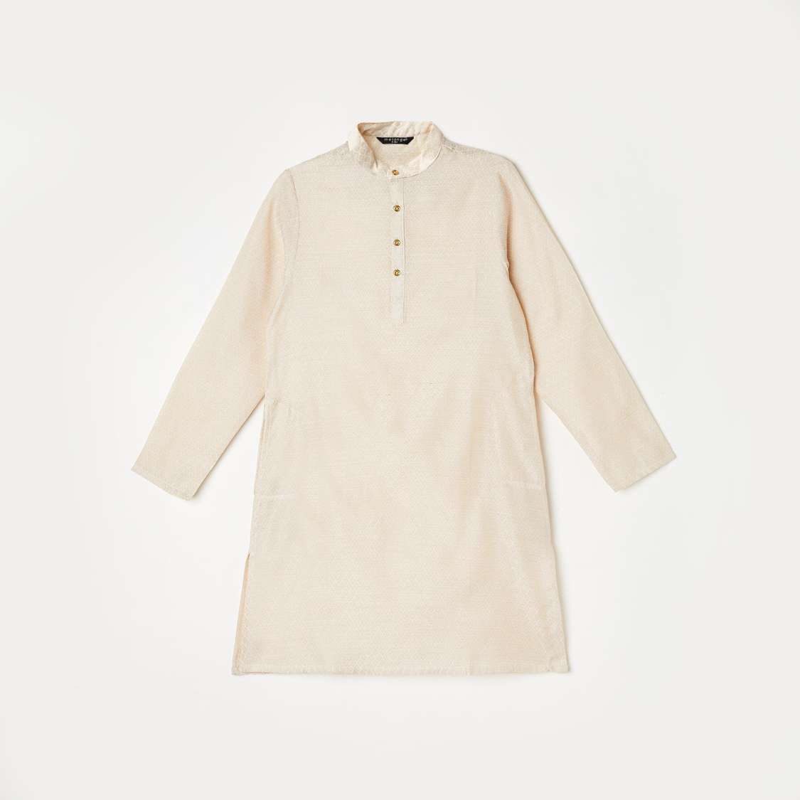 MELANGE Boys Printed Kurta with Solid Elasticated Pyjamas