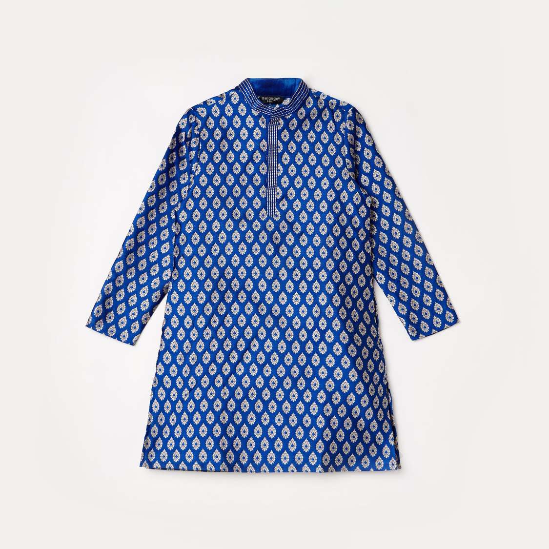 MELANGE Printed Kurta with Solid Pyjamas