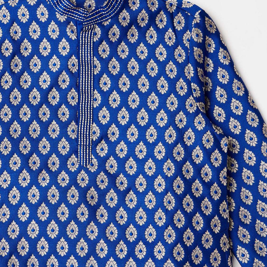 MELANGE Printed Kurta with Solid Pyjamas