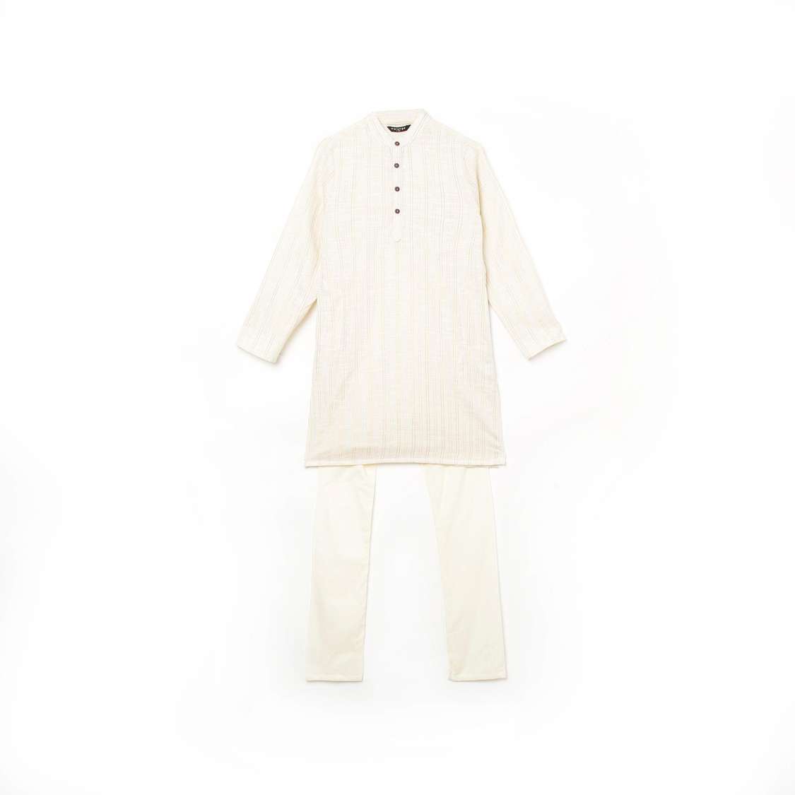 MELANGE Boys Printed Kurta With Drawstring Waist Pyjamas