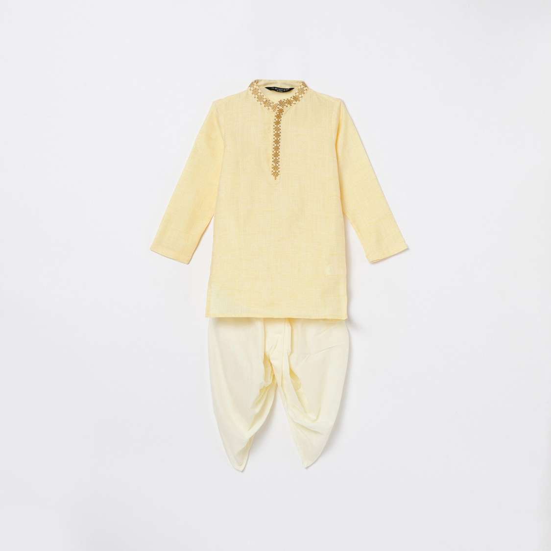 MELANGE Boys Printed Kurta with Dhoti Pants