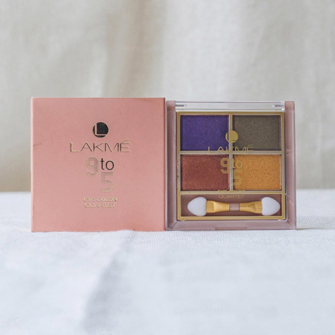 LAKME 9 To 5 Eye Quartet Eye Shadow - Desertrose - 7g