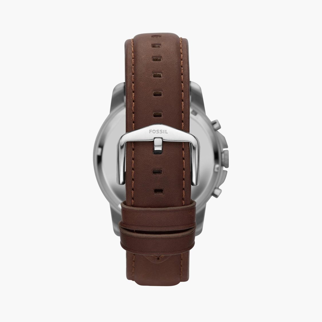 FOSSIL Grant Men Round Chronograph Watch with Leather Strap - FS4813I