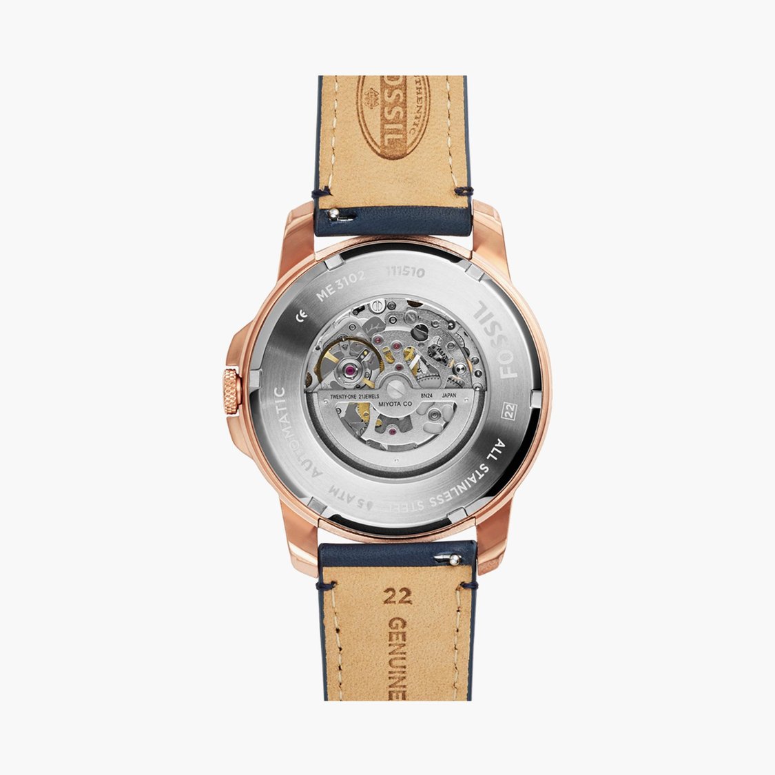 Buy FOSSIL Grant Men Water-Resistant Automatic Watch ME3102I