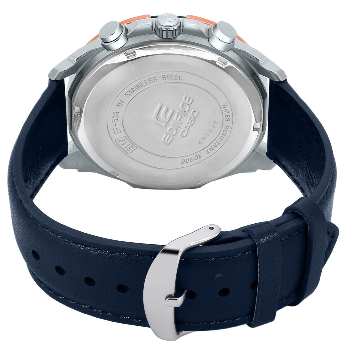 CASIO Men Chronograph Leather Strap Watch - EFR-539L-7CVUDF