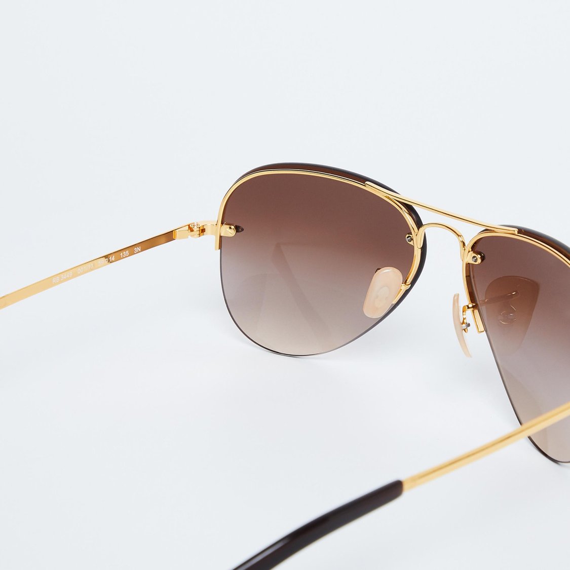 RAYBAN Men Polarised Gradient Aviators - 0RB3449