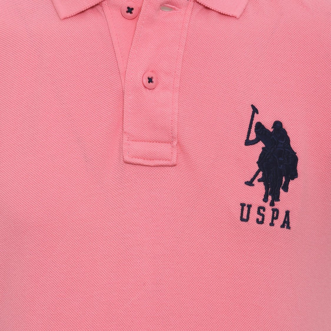 U.S. POLO KIDS Logo Patch Polo Neck T-Shirt
