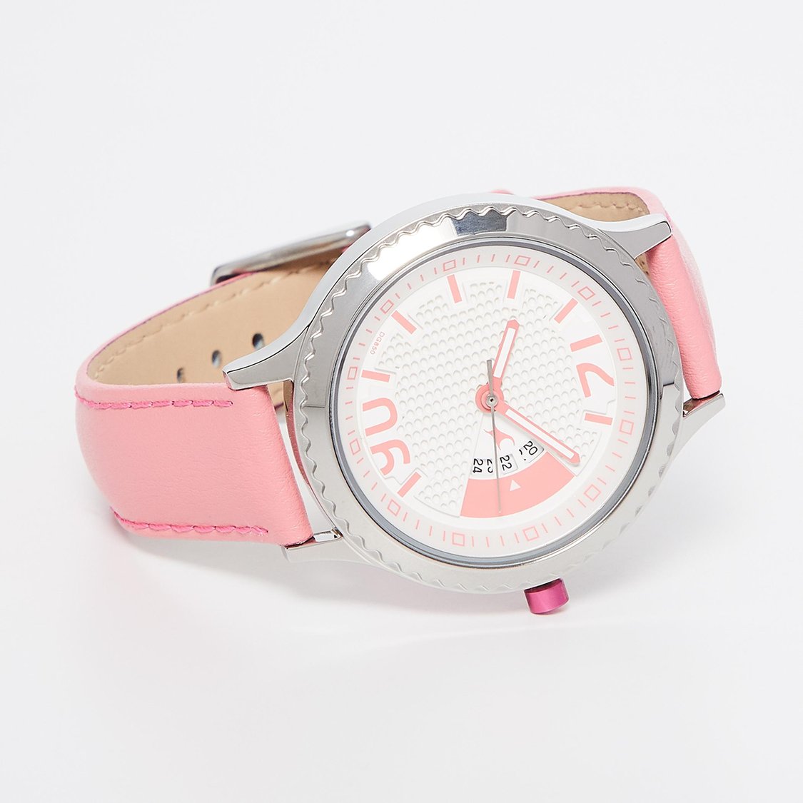 Buy FASTTRACK Leather Ladies Wristwatch-6168SL01 from Fastrack at