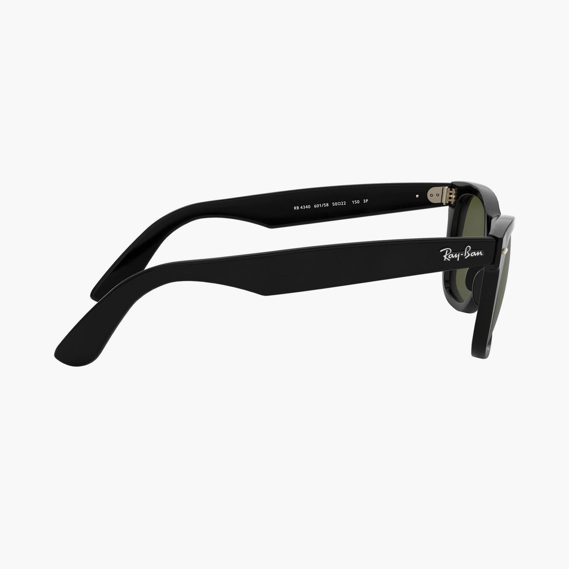 RAY-BAN Men Solid Wayfarer Sunglasses- RB4340-60158-50