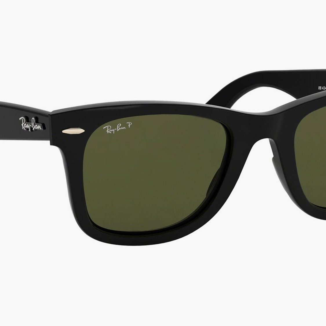 RAY-BAN Men Solid Wayfarer Sunglasses- RB4340-60158-50