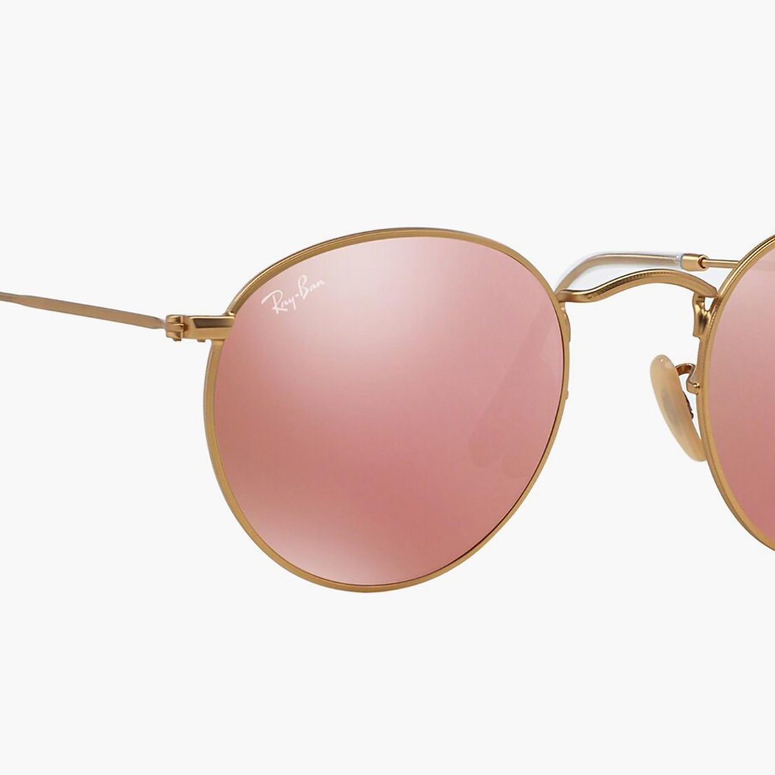 RAY-BAN Men Solid UV-Protected Round Sunglasses - 0RB3447I-112Z2-50