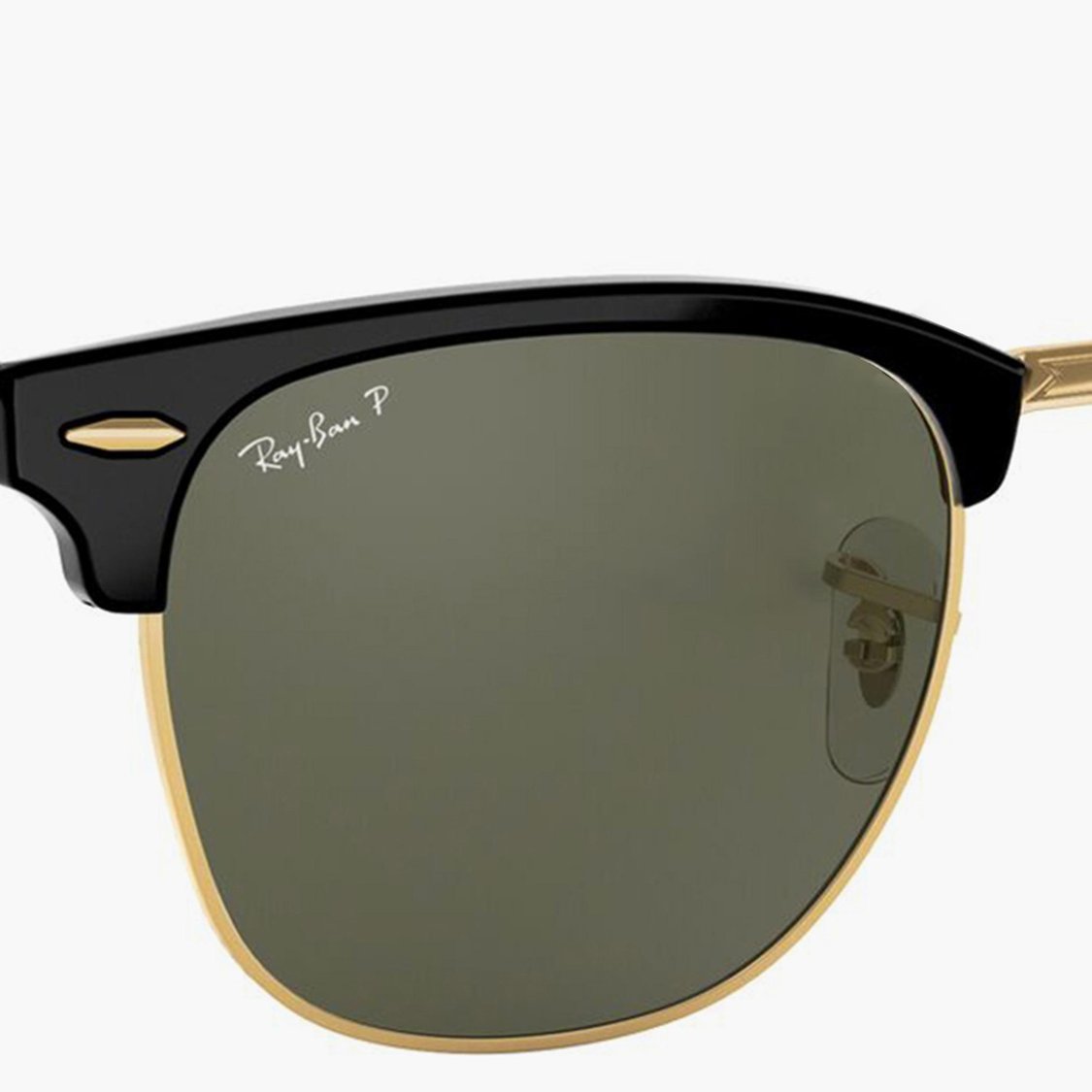 RAY-BAN Men Polarized Clubmaster Sunglasses- RB3016-90158-49
