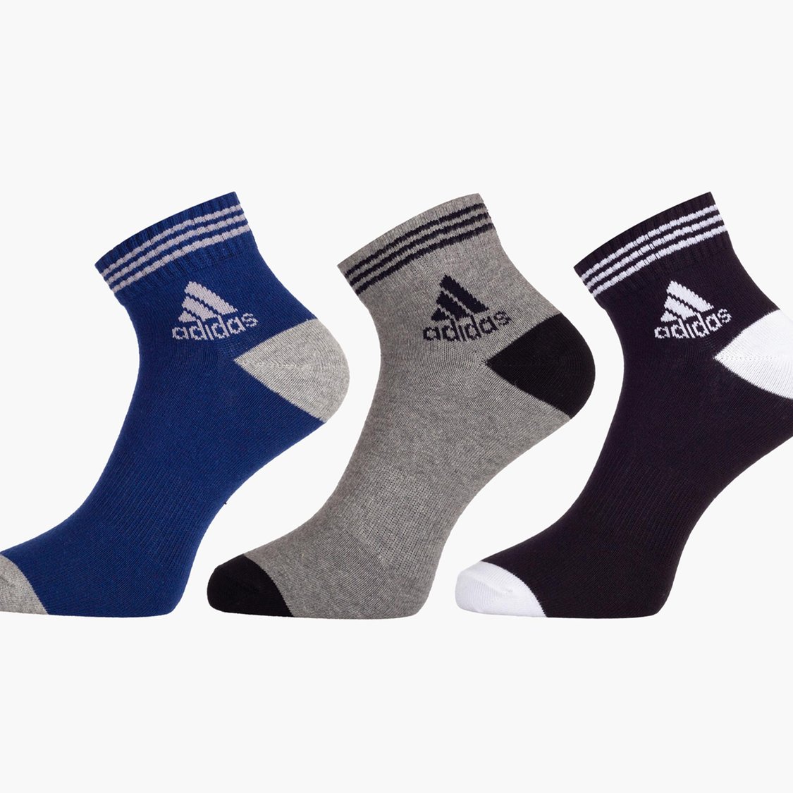 ADIDAS Men Printed Ankle-Length Socks - Pack of 3