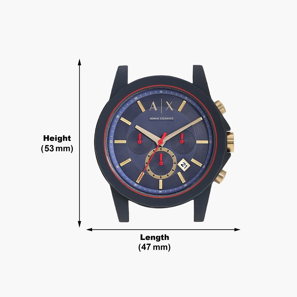 ARMANI EXCHANGE Men Analog Watch with Silicone Strap - AX1335I