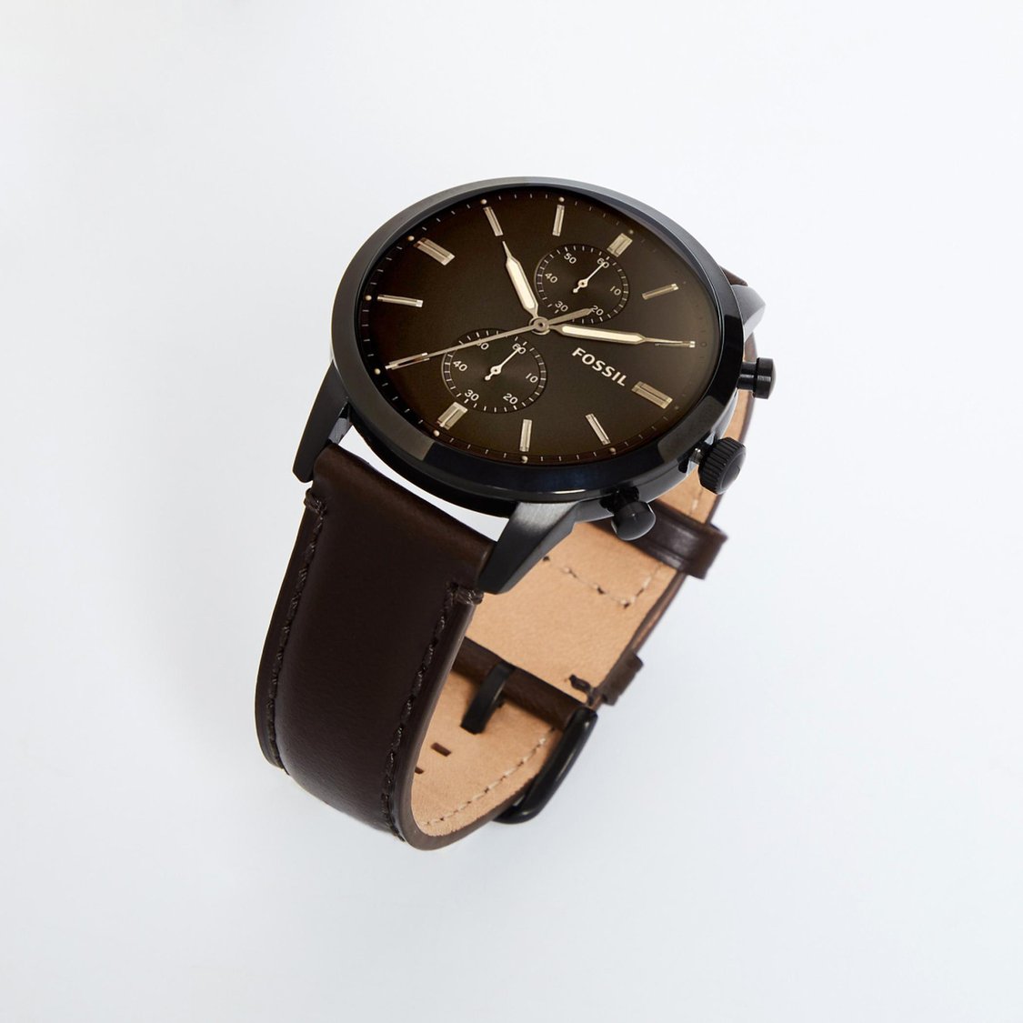 Fossil Watches Chronograph Black Leather Neutra Chronograph Amber Leather  Watch Townsman 44 Mm Chronograph Brown Leather Watch
