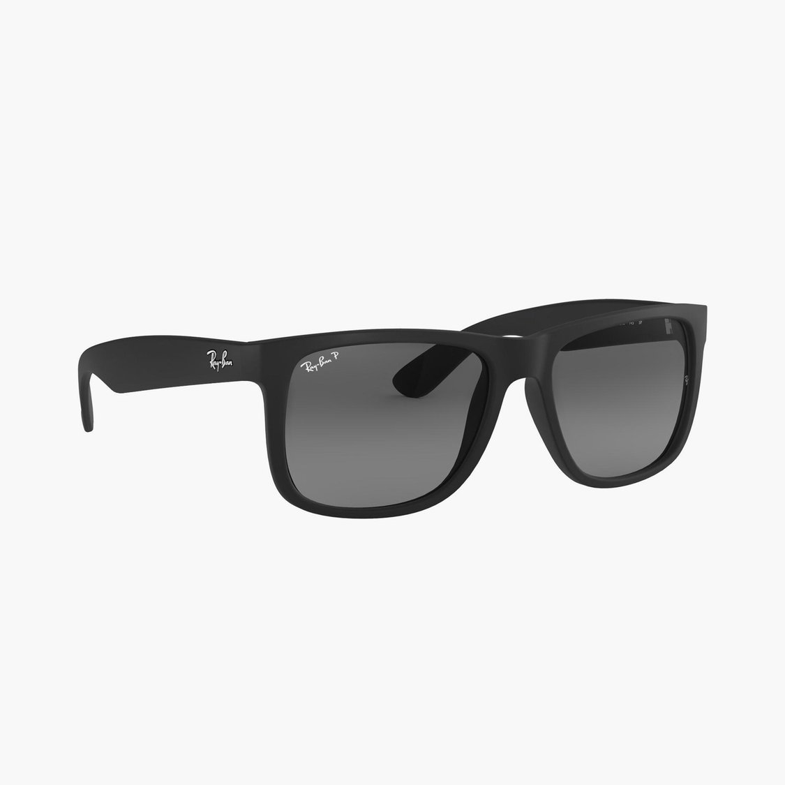 RAY-BAN Men Solid Polarised Wayfarers - 0RB4165-622T3-55