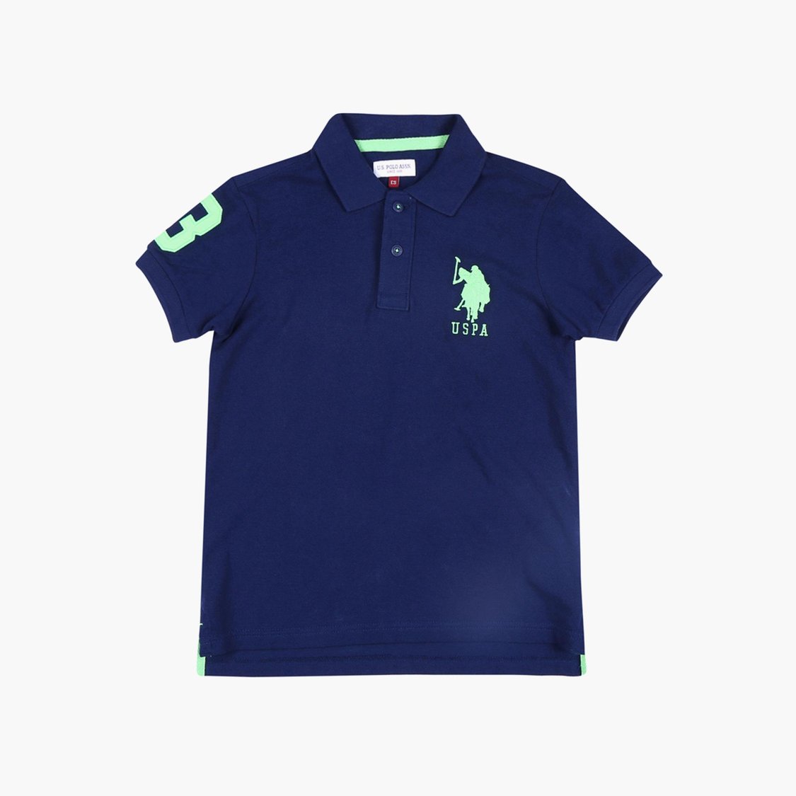 U.S. POLO ASSN. KIDS Printed Short Sleeves Polo T-shirt