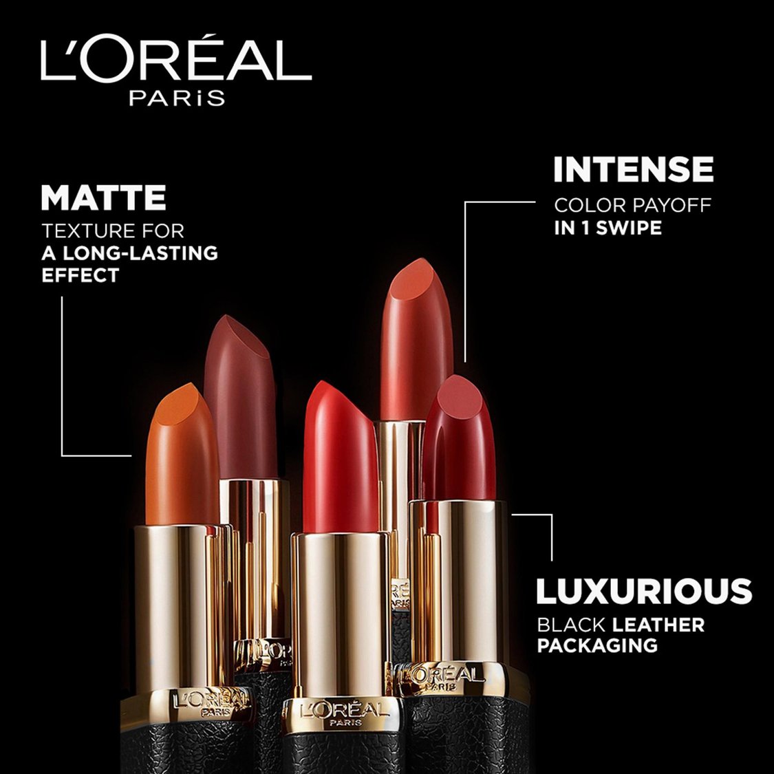 L'OREAL PARIS Color Riche Moist Matte Lipstick - 245 Sleek Dominance