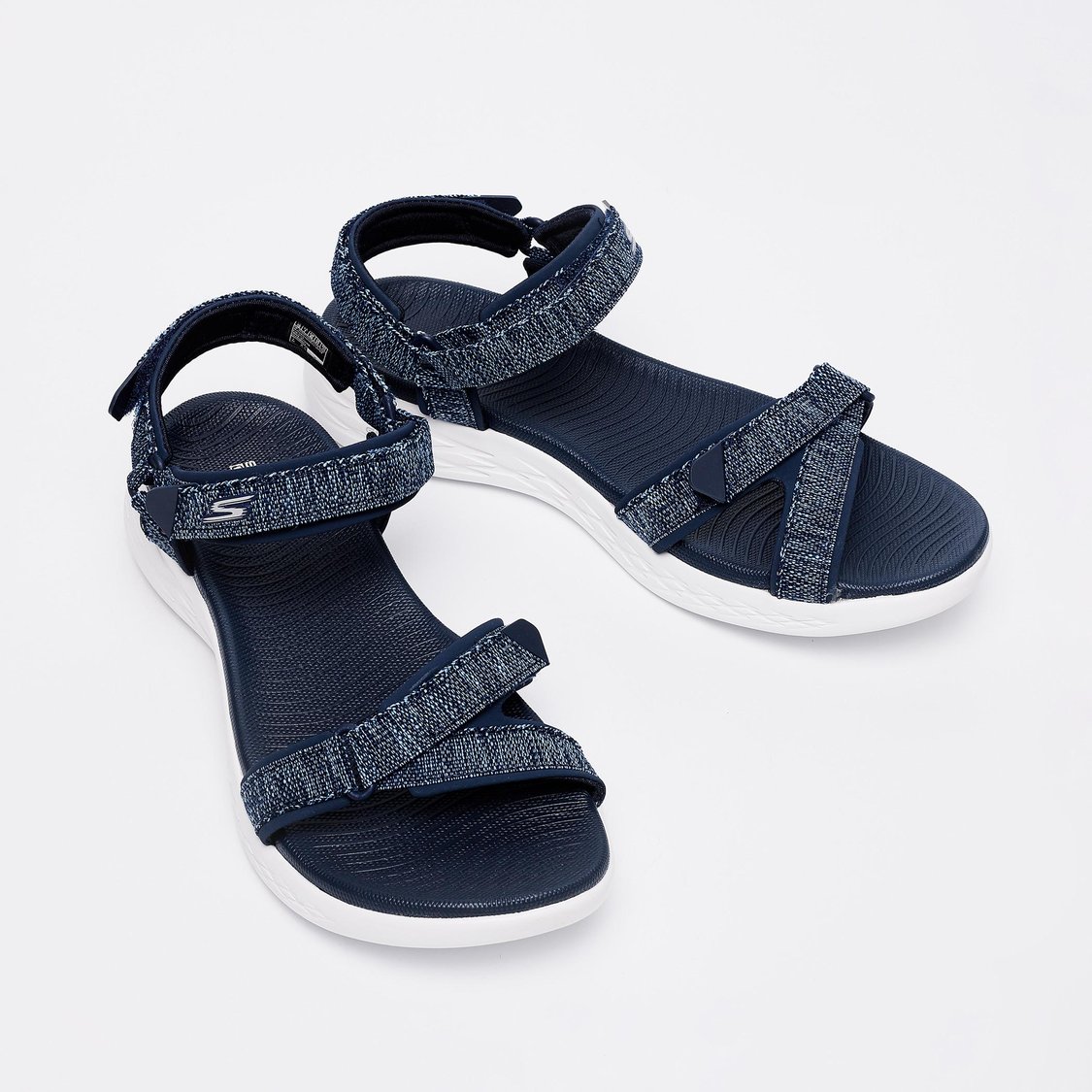 Skechers textured strappy sandals on sale