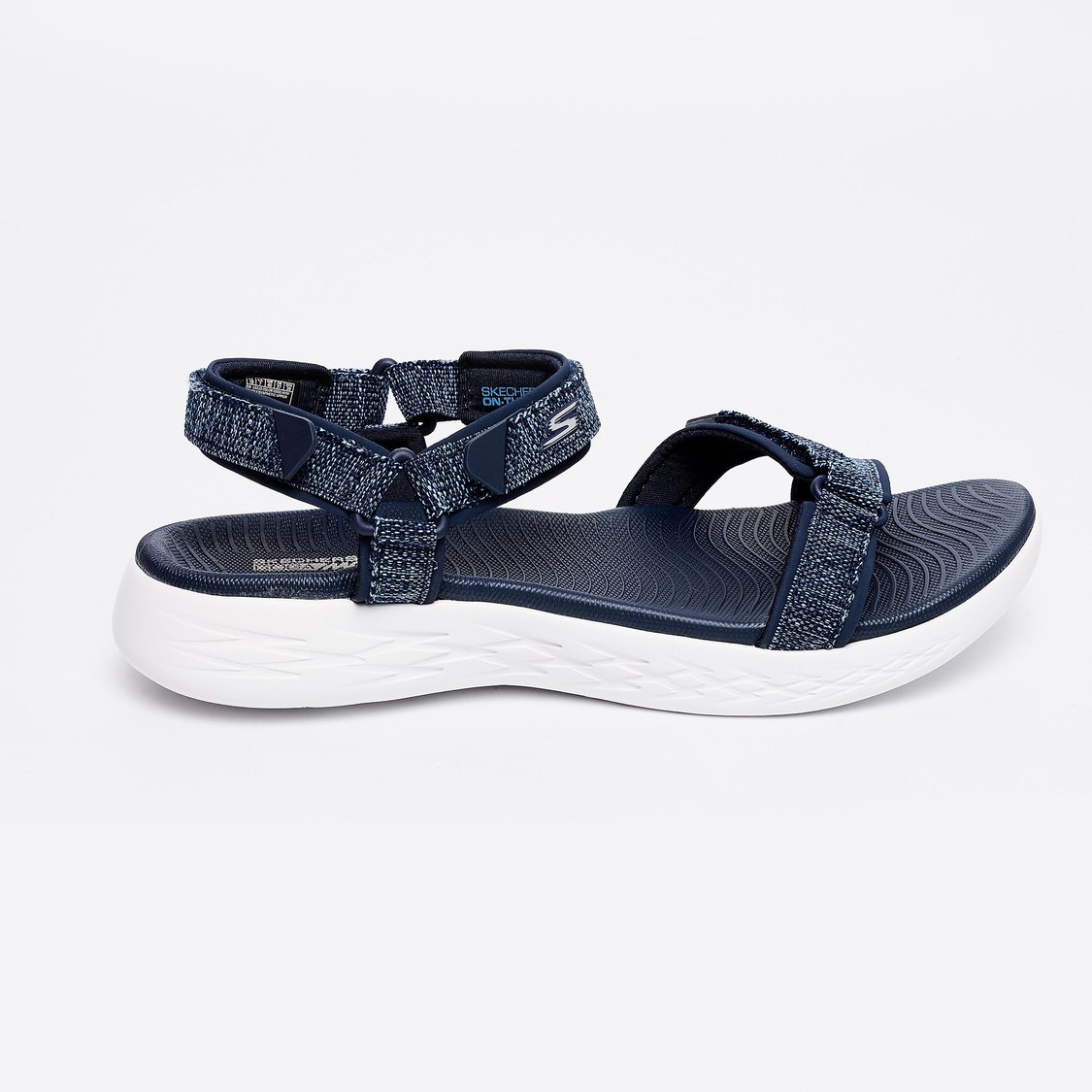 Buy SKECHERS Textured Strappy Sandals from Skechers at just INR 3499.0