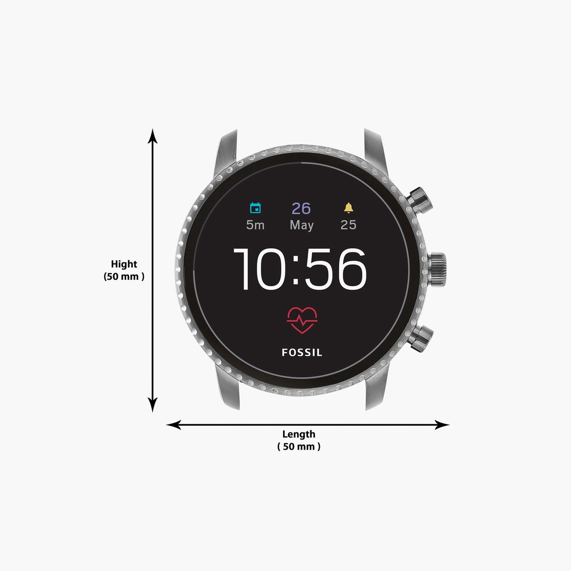 Buy FOSSIL Men Gen 4 Explorist HR Smartwatch FTW4012 from Fossil at just INR 21995.0