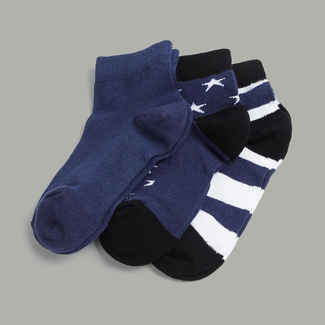 FAME FOREVER Boys Jacquard Socks - Pack of 3