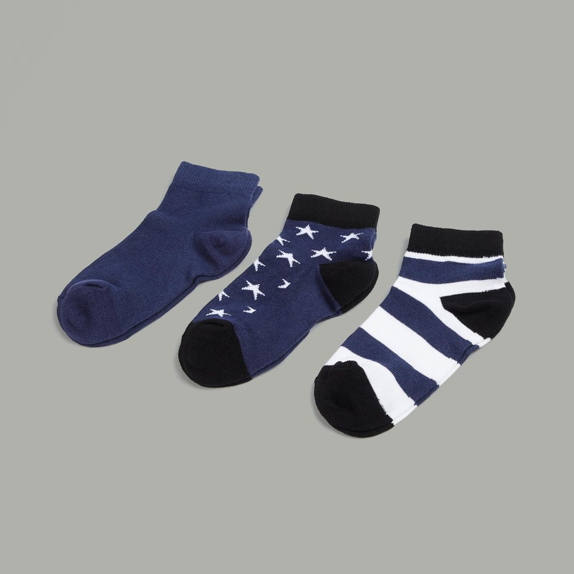 FAME FOREVER Boys Jacquard Socks - Pack of 3