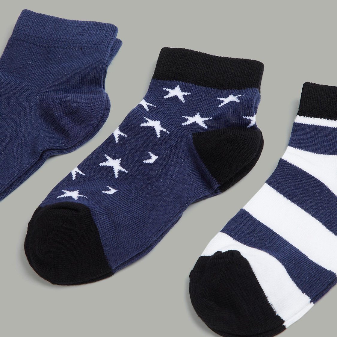 FAME FOREVER Boys Jacquard Socks - Pack of 3